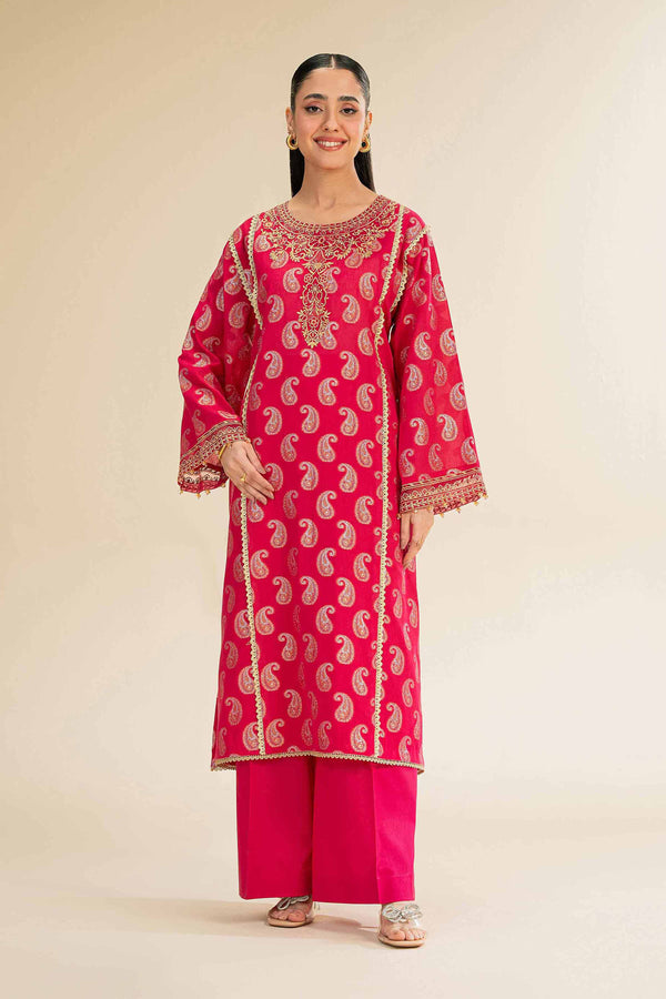 2 Piece - Jacquard Embroidered Suit - 42501021