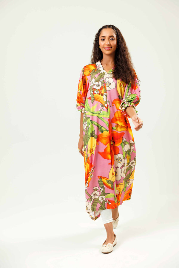 Printed Dress - AS24-101