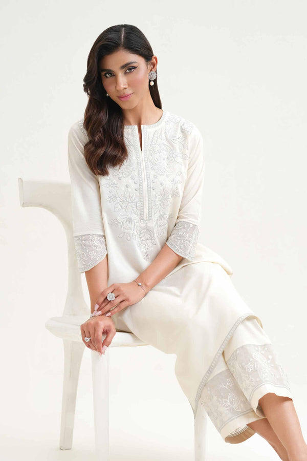 2 Piece - Embroidered Suit - KFS25-22