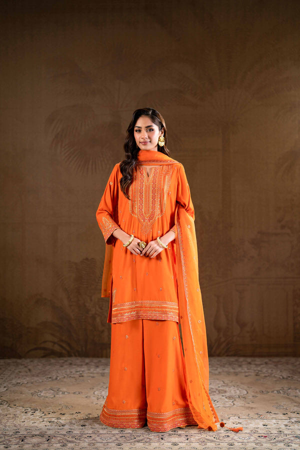 3 Piece - Embroidered Suit - KFW24-19