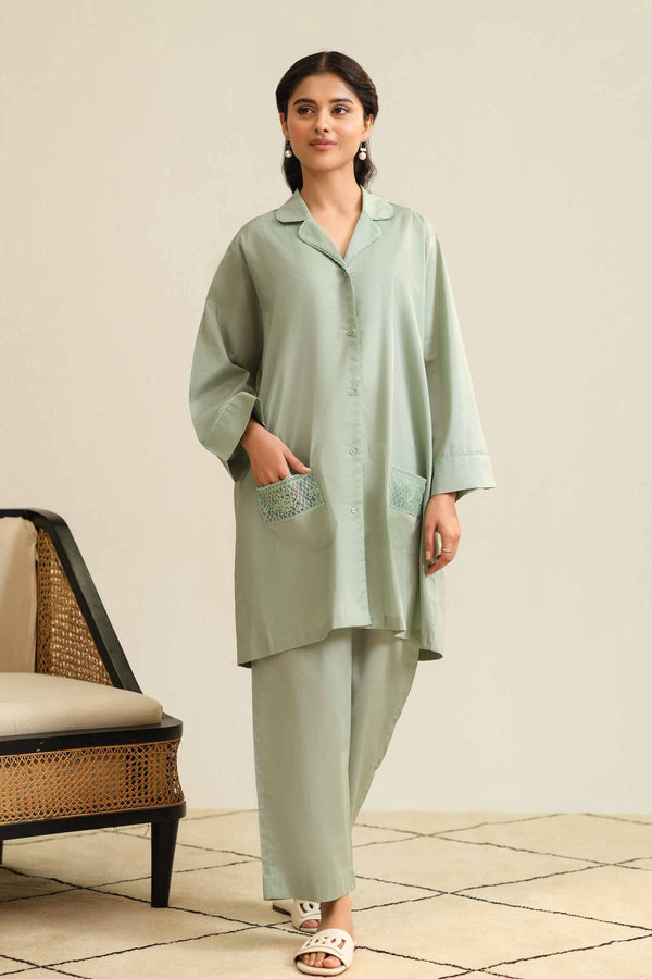 2 Piece - Embroidered Loungewear - KLS25-02