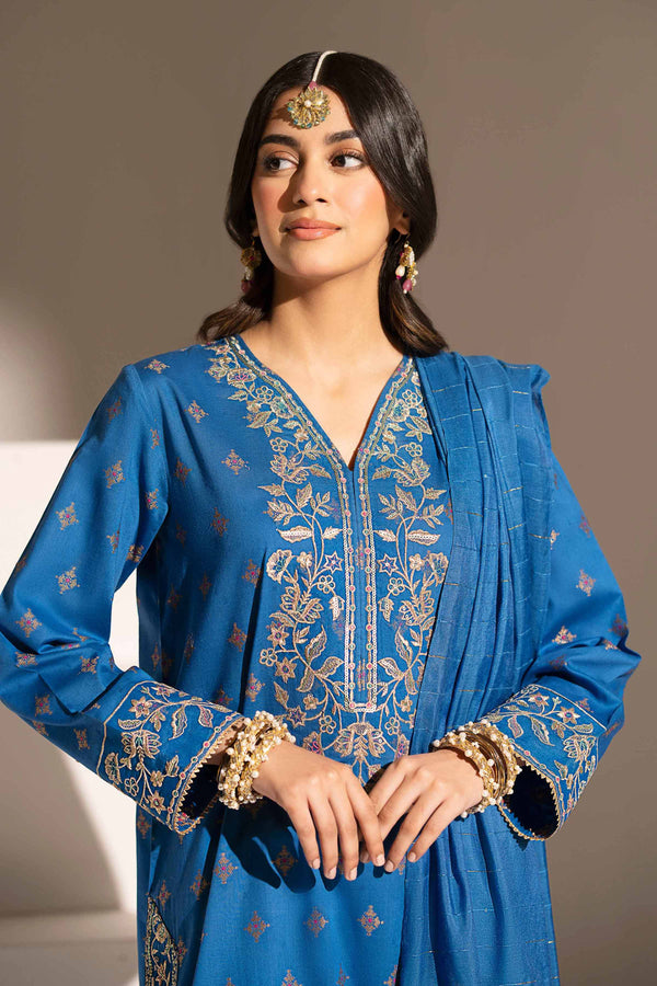 3 Piece - Embroidered Suit - PE25-241