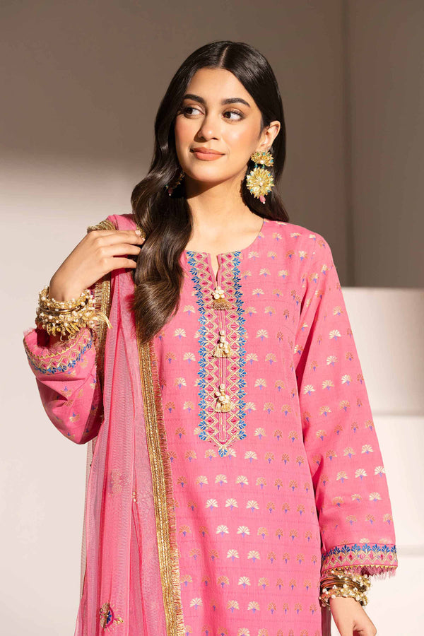 3 Piece - Embroidered Suit - PE25-76