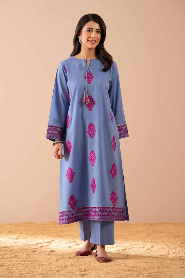 2 Piece - Embroidered Suit - PS25-58