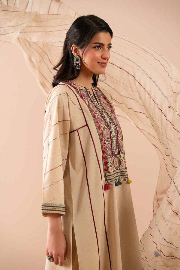 3 Piece - Embroidered Suit - PS25-60