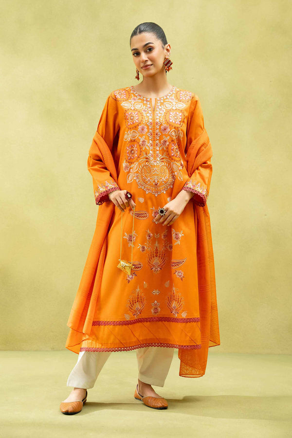 2 Piece - Embroidered Suit - PS25-63