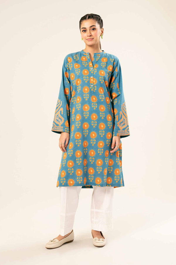 Printed Embroidered Shirt - PW24-217